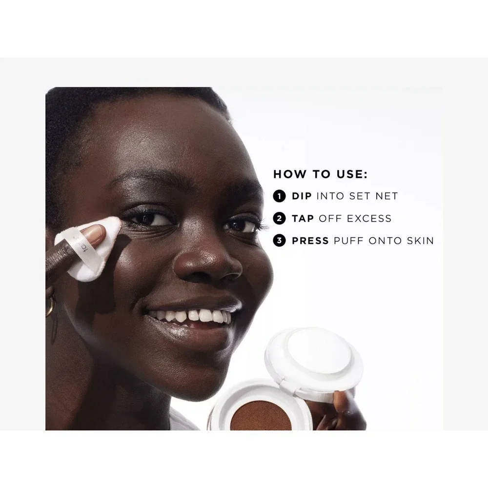 Tarte Creaseless Loose Setting Powder Translucent Yellow Full Size New In Box .2 - Picture 4 of 5